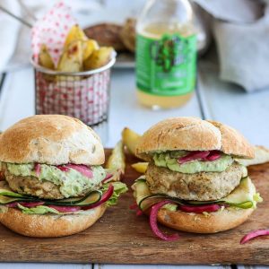 Hamburguesa de curry y manzana