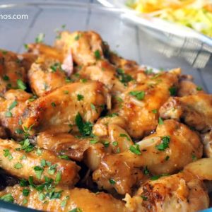 Alitas de pollo al ajillo